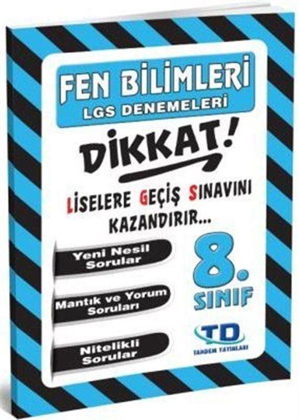 8. Sınıf Fen Bilimleri LGS Denemeleri - Tandem Yayınları - Image 1