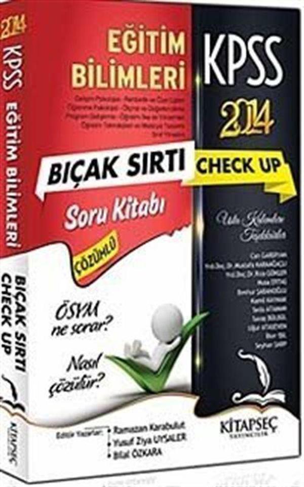 2014 KPSS Eğitim Bilimleri Bıçak Sırtı Check Up Soru Bankası - Kitapseç Yayınları - Image 1