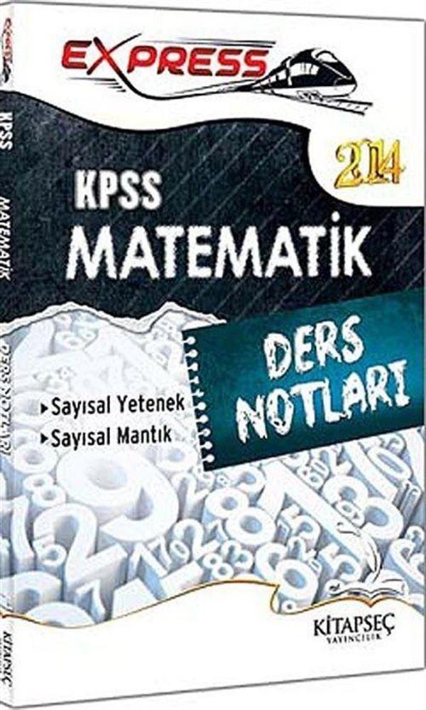 2014 KPSS Express Matematik Ders Notlar - Kitapseç Yayınları - Image 1
