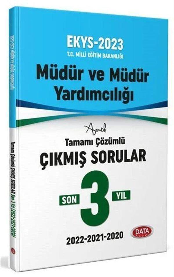 2023 MEB EKYS Müdür ve Müdür Yardımcılığı 3 Yıl Çıkmış Sorular ve Çözümleri - Data Yayınları - Image 1