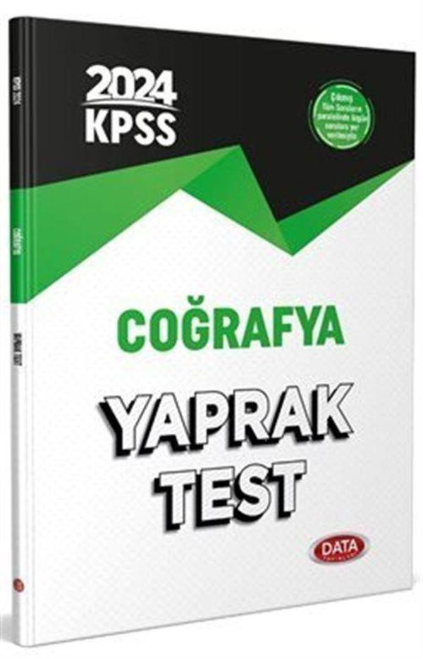2024 KPSS Coğrafya Yaprak Test - Data Yayınları - Image 1