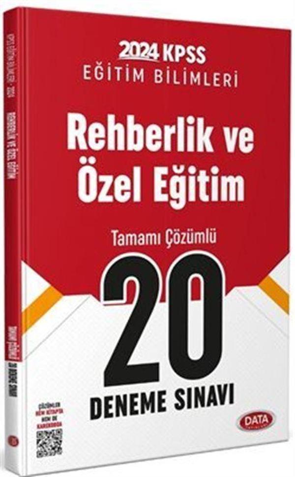 2024 KPSS Eğitim Bilimleri Rehberlik Ve Özel Eğitim Tamamı Çözümlü 20 Deneme Sınavı - Data Yayınları - Image 1