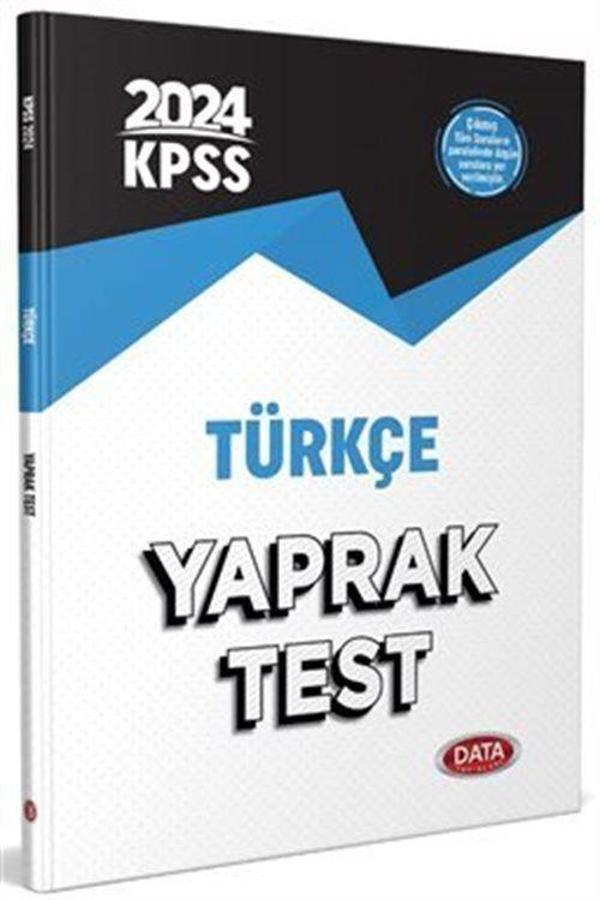 2024 KPSS Türkçe Yaprak Test - Data Yayınları - Image 1