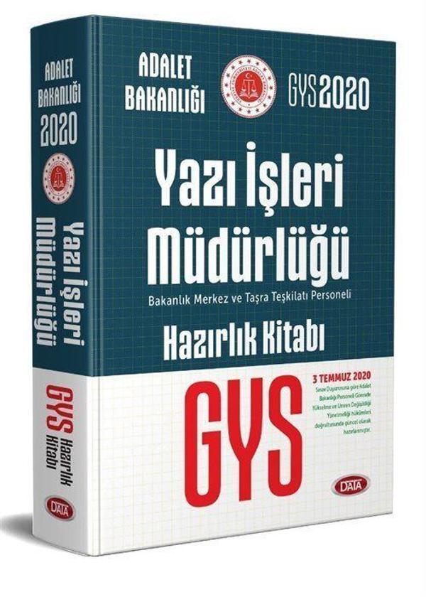 Adalet Bakanlığı Yazı İşleri Müdürlüğü GYS Hazırlık Kitabı - Data Yayınları - Image 1