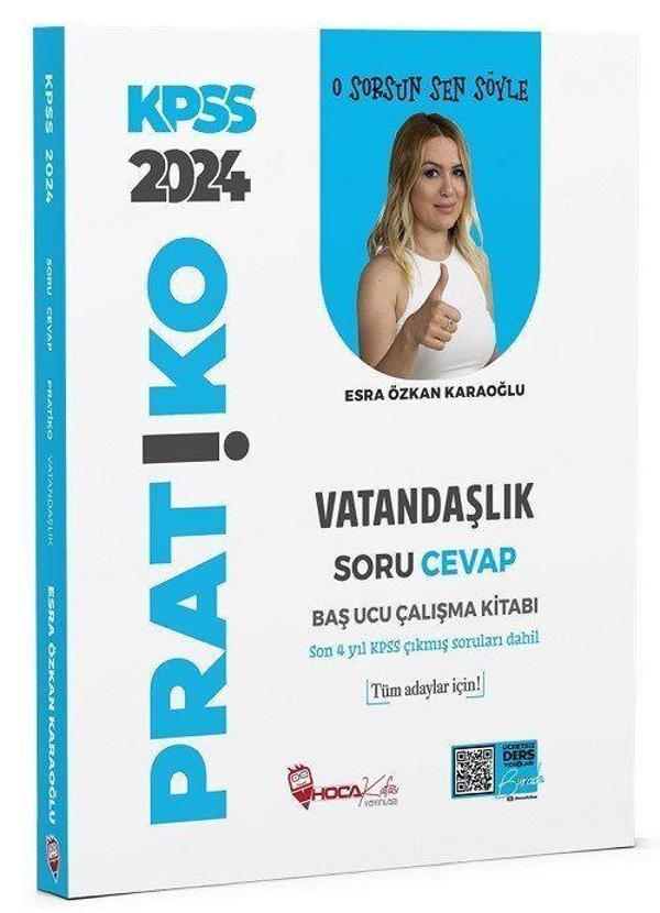 2024 KPSS Vatandaşlık Pratiko Soru Cevap Çalışma Kitabı - Hoca Kafası Yayınları - Image 1