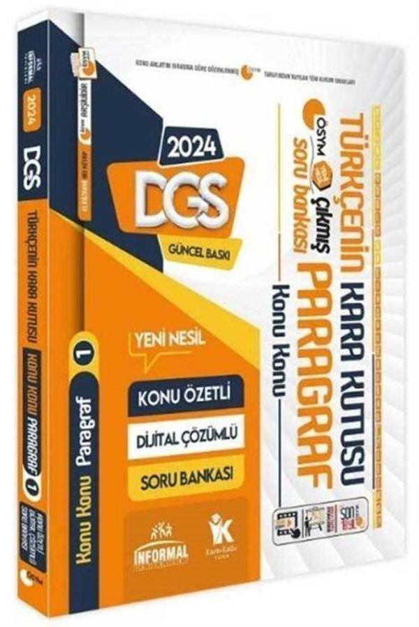 2024 DGS Türkçenin Kara Kutusu (1. Cilt) - Paragraf Konu Konu Çıkmış Sorular Soru Bankası - İnformal Yayınları - Image 1