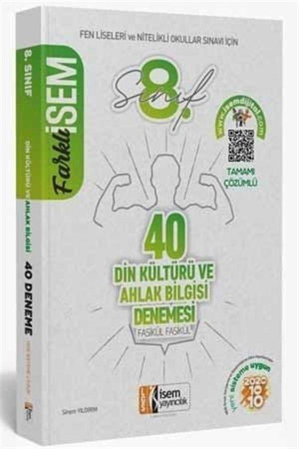 2021 LGS Farklı İsem 8. Sınıf Din Kültürü ve Ahlak Bilgisi 40'lı Sarmal Deneme - İsem Kitap - Image 1