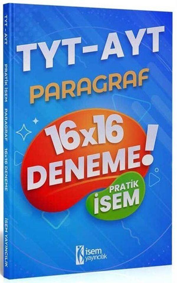 2021 TYT AYT Pratik İsem Kazandıran Paragraf 16x16 Deneme - İsem Kitap - Image 1