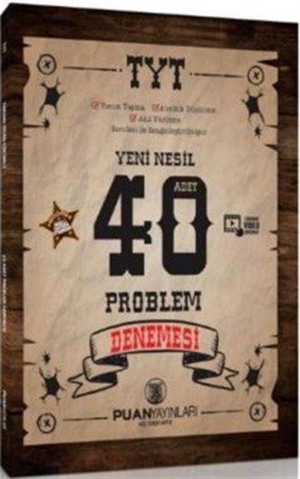 TYT Yeni Nesil Problemler 40 Deneme - Puan Akademi Yayınları - Image 1