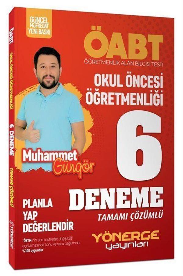 2024 ÖABT Okul Öncesi Öğretmenliği Çözümlü 6 Deneme (Planla Yap Değerlendir) - Yönerge Yayınları - Image 1