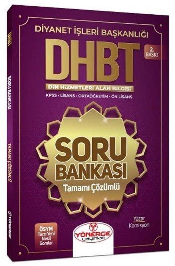 DHBT Soru Bankası Tamamı Çözümlü - Yönerge Yayınları - Image 1