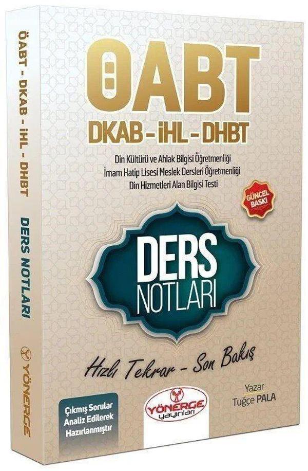 ÖABT Din Kültürü ve Ahlak Bilgisi ve DHBT Ders Notları - Yönerge Yayınları - Image 1