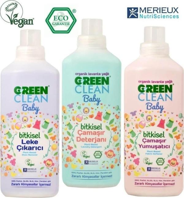 U Green Clean Baby Bitkisel Çamaşır Yıkama Seti 3'lü - Image 1