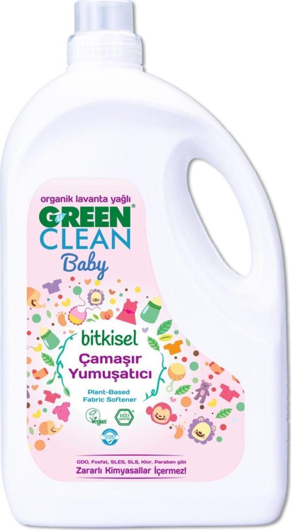 U Green Clean Baby Bitkisel Çamaşır Yumuşatıcı Organik Lavanta Yağlı 2,75 Lt - Image 1