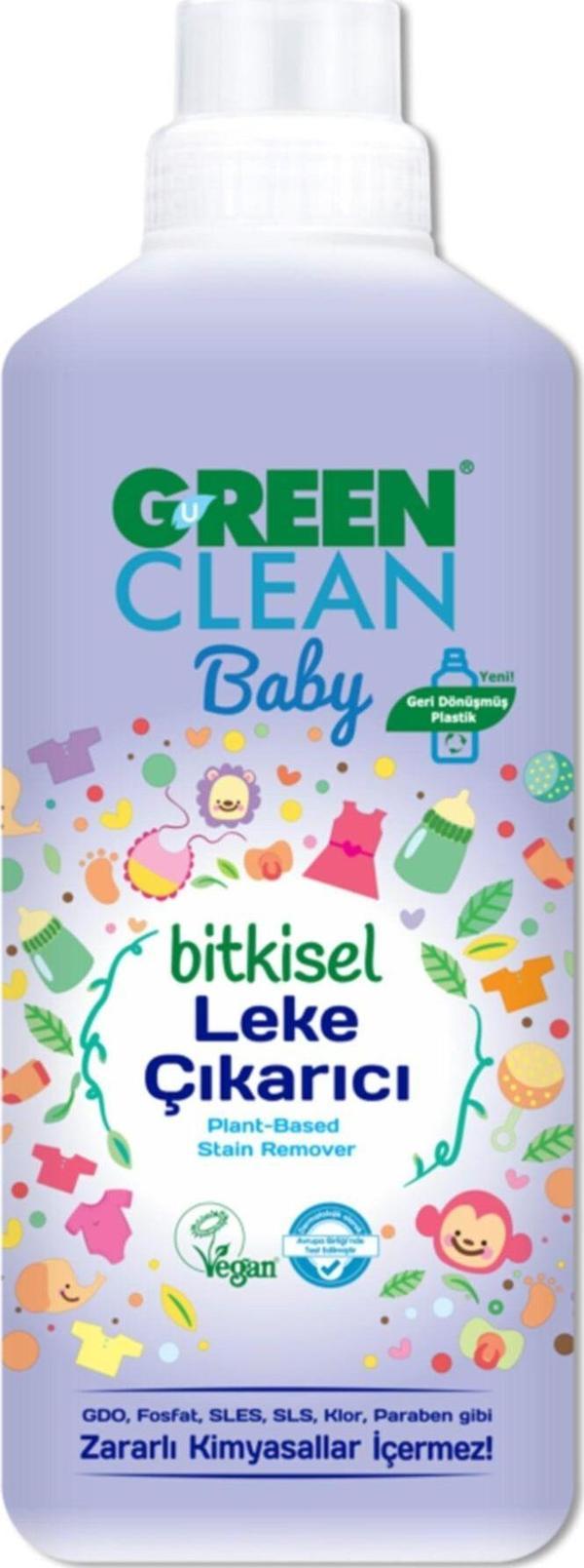 U Green Clean Baby Bitkisel Leke Çıkarıcıelde Ve Makinede1000 Ml - Image 1