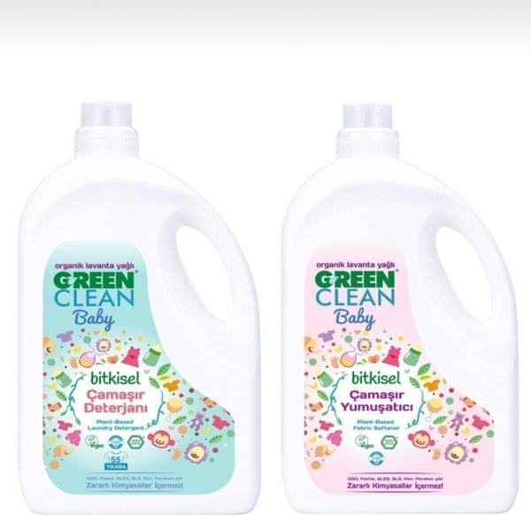 U Green Clean Baby Çamaşır Deterjan 2750 Ml + Baby Yumuşatıcı 2750 Ml - Image 1