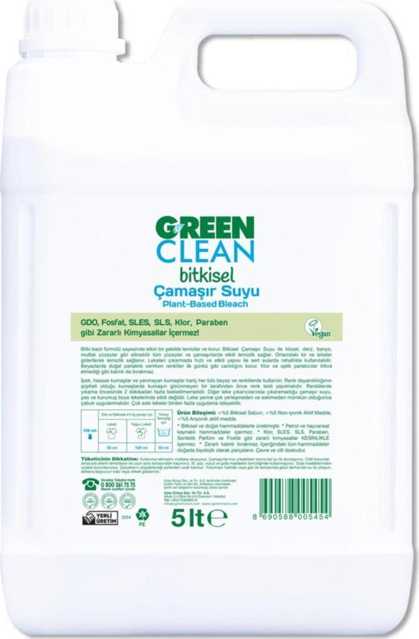 U Green Clean Bitkisel Çamaşır Suyu 5Lt - Image 1