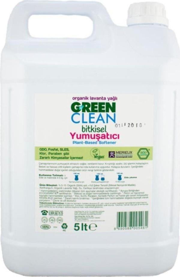 U Green Clean Organik Lavanta Yağlı Bitkisel Yumuşatıcı 5000 Ml - Image 1