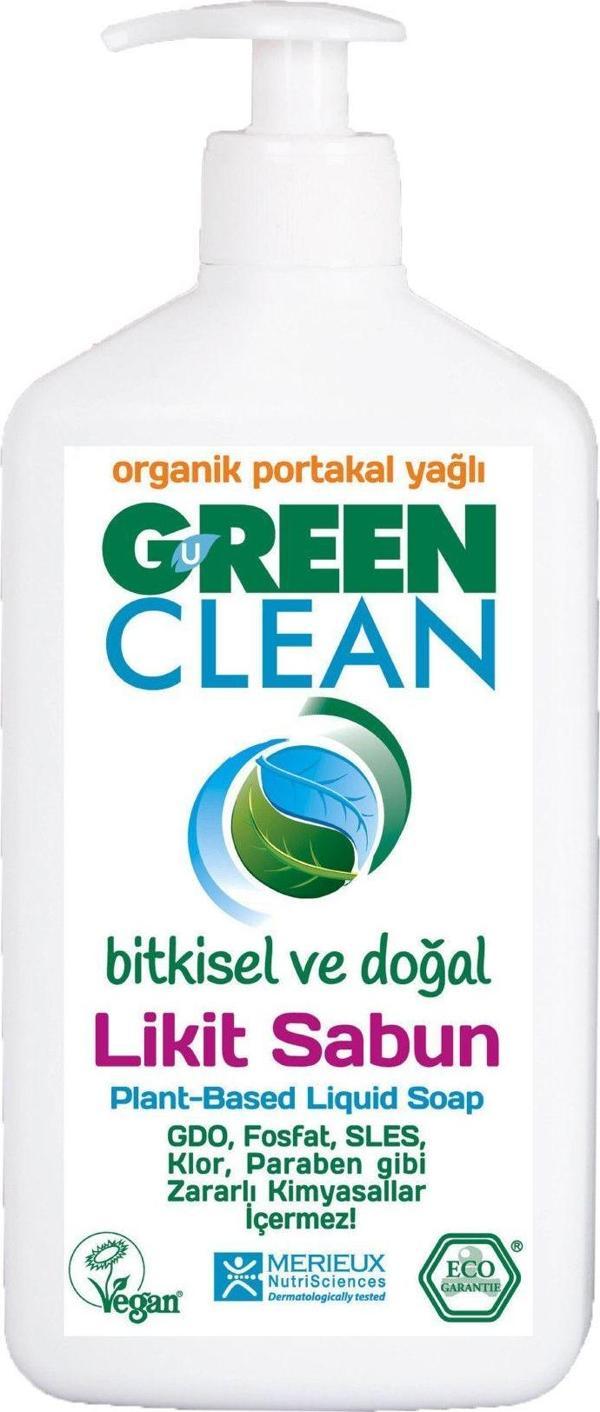 U Green Clean Organik Portakal Yağlı Likit Sabun 500 Ml - Image 1