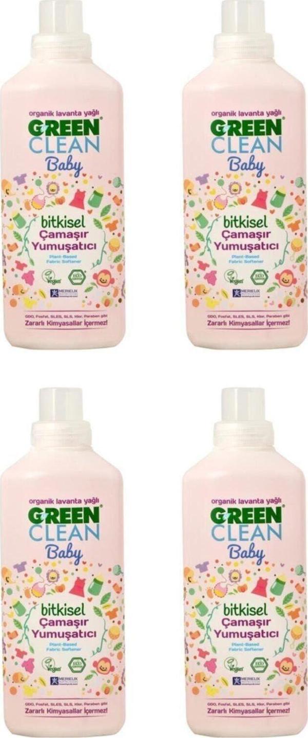 Green Cleangc Baby Çamaşır Yumuşatıcısı 1 Lt - 4 Adet - Image 1