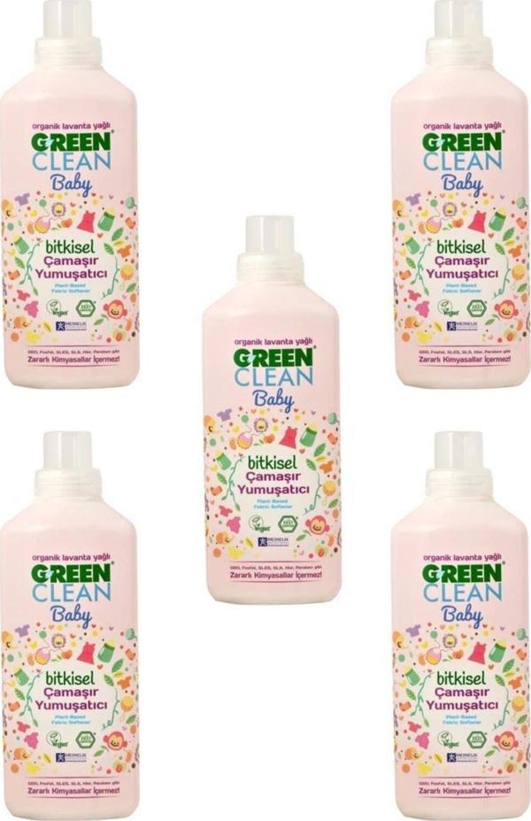 U Green Clean Ugc Baby Çamaşır Yumuşatıcısı 1 Lt - 5 Adet - Image 1