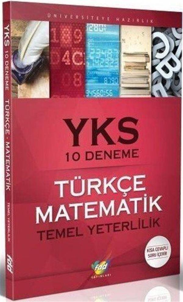YKS 1. Oturum Türkçe Matematik 10 Deneme - FDD Yayınları - Image 1