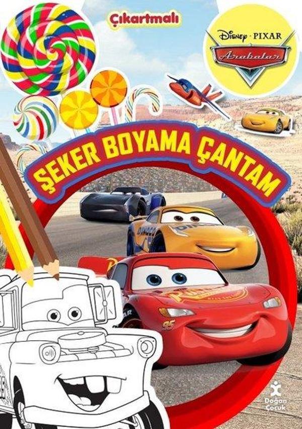 Disney Pixar Arabalar - Şeker Boyama Çantam - Çıkartmalı - Doğan Çocuk - Image 1