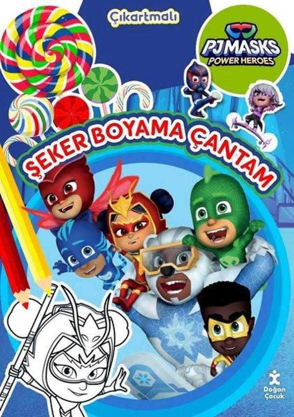 Pjmasks Power Heroes - Şeker Boyama Çantam - Çıkartmalı - Doğan Çocuk - Image 1