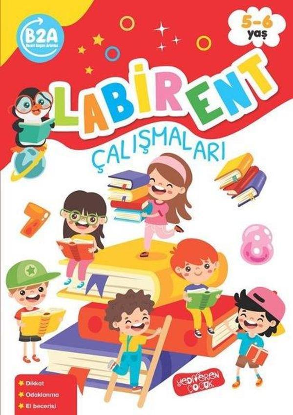 Labirent Çalışmaları 5 - 6 Yaş - Yediveren Çocuk - Image 1