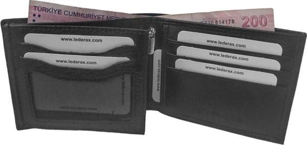 Lederax Hakiki Deri Yatay Erkek Cüzdan LD465 - Image 1