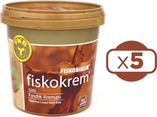 Fiskobirlik Fiskokrem Sütlü Fındık Kreması 1Kg ( 5 ADET ) - Image 1