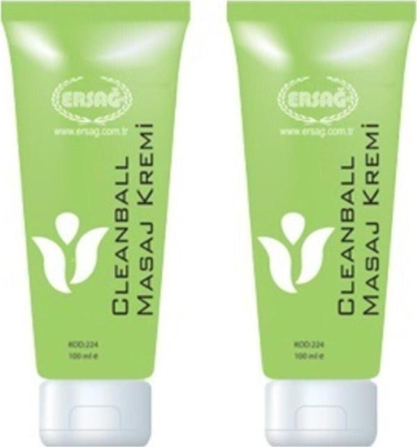 Ersağ Clean Ball Masaj Kremi 2x100 ml - Image 1
