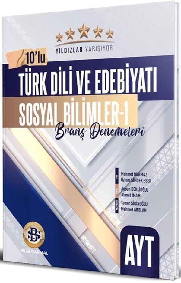 Bilgi Sarmal Yayınları AYT Türk Dili ve Edebiyatı Sosyal Bilimler 1 Yıldızlar Yarışıyor 10 lu Branş Den - Bilgi Sarmal Yayınları - Image 1