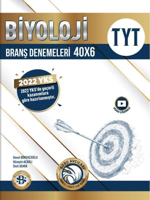 Bilgi Sarmal Yayınları TYT Biyoloji 40 x 6 Branş Denemeleri - Bilgi Sarmal Yayınları - Image 1