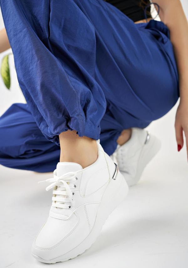 Muggo NEPAL Garantili Kadın Ortopedik Yüksek Taban Günlük Bağcıklı Sneaker Spor Ayakkabı - Image 1
