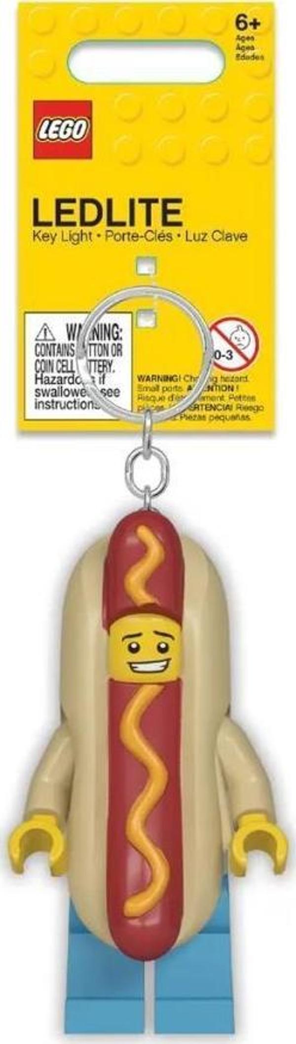 LEGO Ledlite 5005705 Iconic Hot Dog Guy Costume Led Key Chain +6 Yaş (1 Parça) - Image 1