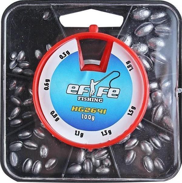 EFFE Elips Kutu Kıstırma Kurşunu 100g Plastik Kutulu Yarma Kurşun - Image 1