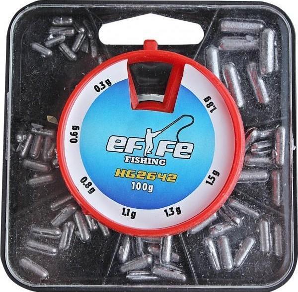 EFFE Kutu Kıstırma Boru Kurşun 100g Plastik Kutulu Yarma Kurşun - Image 1