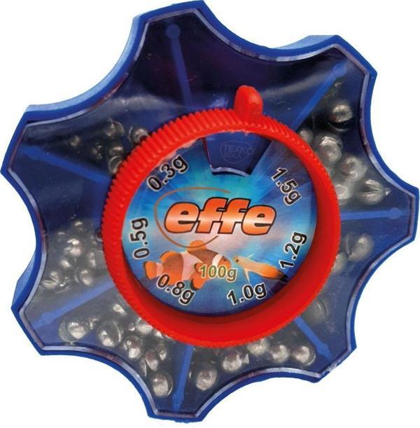 EFFE Kutu Kıstırma Kurşun 100g Plastik Kutulu Yarma Olta Kurşunu - Image 1