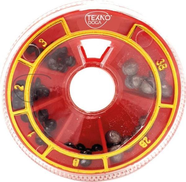 EFFE Kutu Kıstırma Kurşun 50g Plastik Kutulu Yarma Olta Kurşunu - Image 1