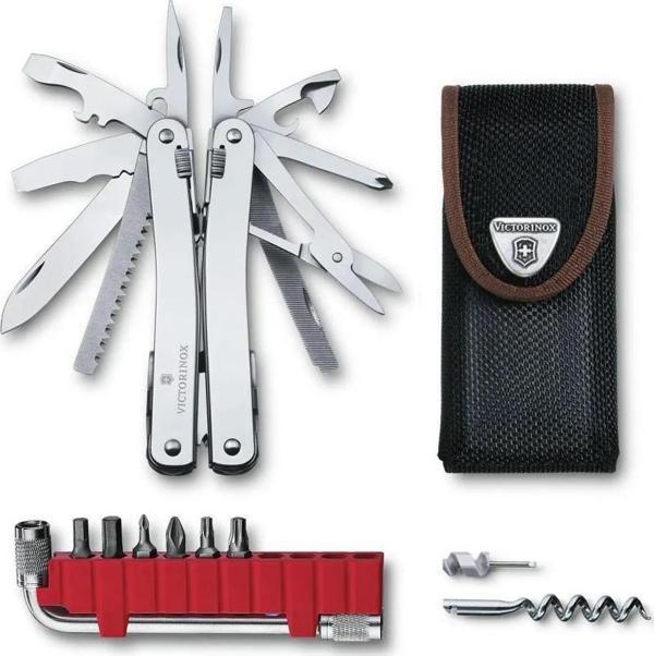 Victorinox SwissTool Spirit X Plus Penseli Çakı Naylon Kılıflı - Image 1