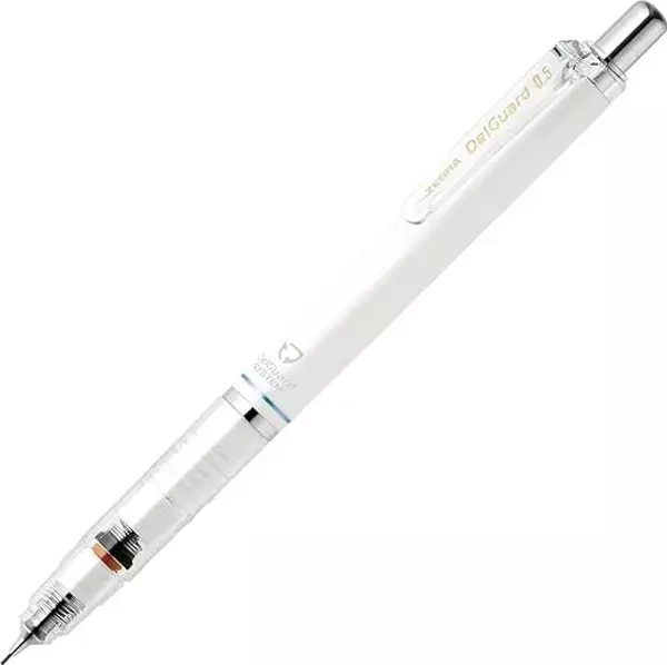 Zebra Delguard 0.5mm Mekanik Kurşun Kalem Beyaz / P-MA85-W - Image 1