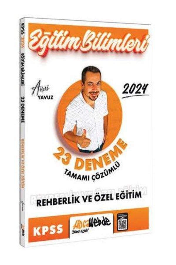 2024 KPSS Eğitim Bilimleri Rehberlik ve Özel Eğitim Tamamı Çözümlü 23 Deneme - Hoca Webde Yayınları - Image 1