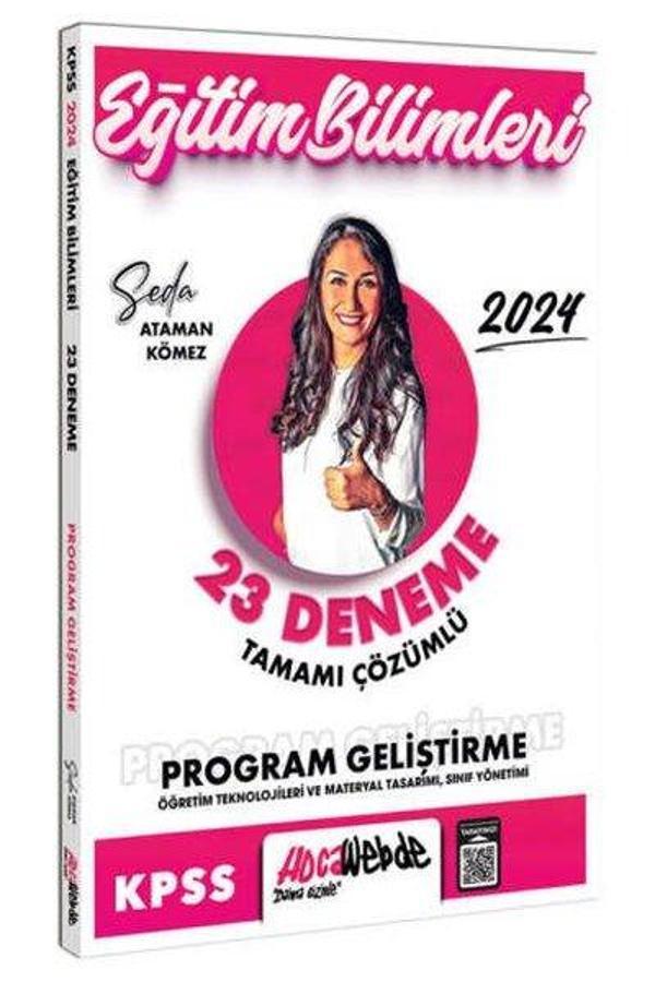 2024 KPSS Eğitim Bilimleri Program Geliştirme Tamamı Çözümlü 23 Deneme - Hoca Webde Yayınları - Image 1