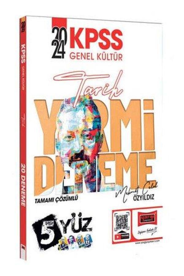 2024 KPSS 5Yüz Ekibi Tarih Tamamı Çözümlü 20 Deneme - Yargı Yayınları - Image 1