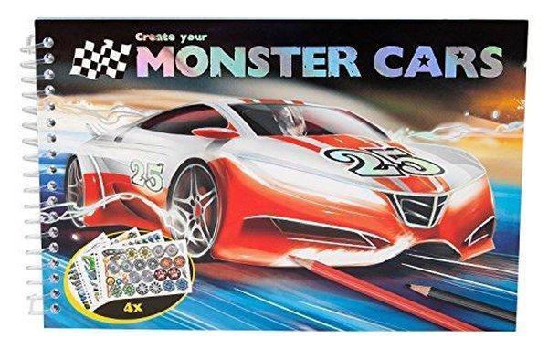 Monster Cars Cep Boyama Boyama Kitabı 6245 - Image 1