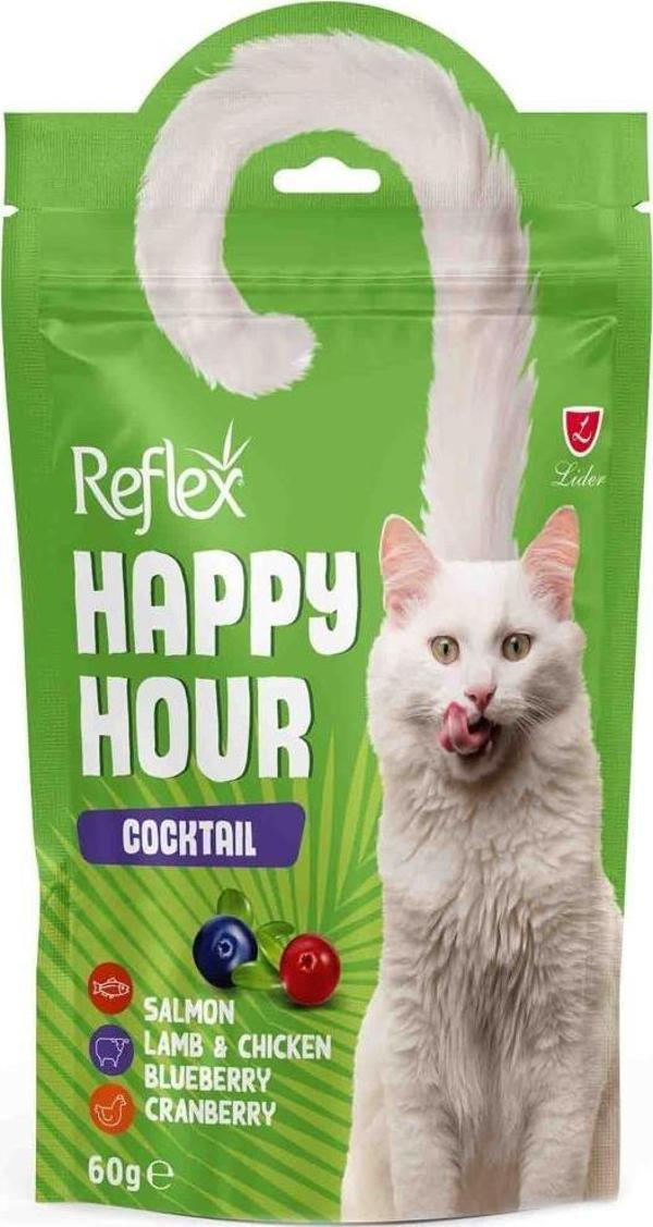 Reflex Happy Hour Tam Destek Karışık Kedi Ödül 60 gr - Image 1