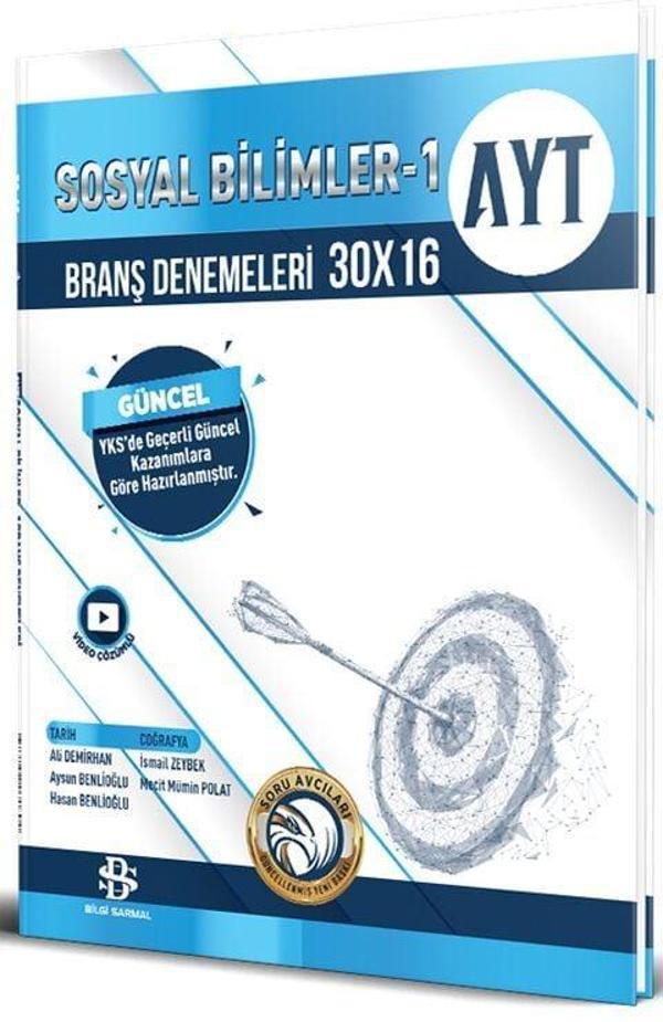 Bilgi Sarmal AYT Sosyal Bilimler 1 30 x 16 Branş Denemeleri - Bilgi Sarmal Yayınları - Image 1
