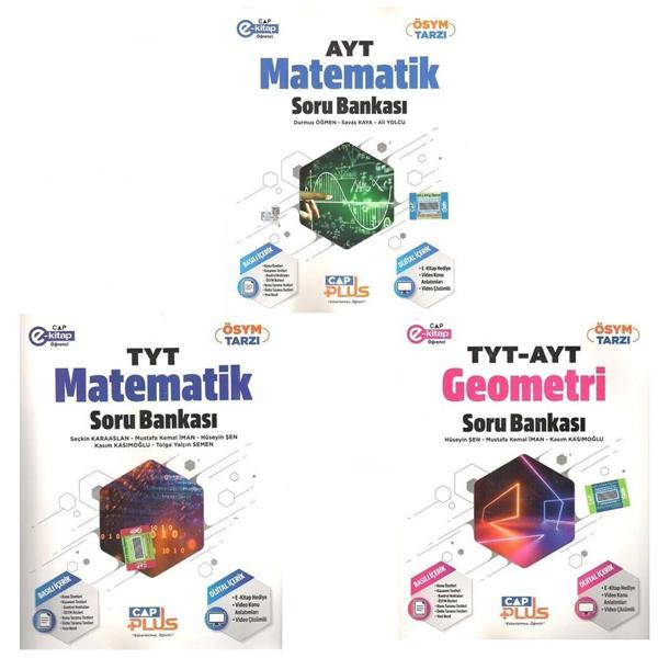 Çap Yayınları TYT AYT Geometri ve Matematik Plus Soru Bankası Seti - Çap Yayınları - Image 1