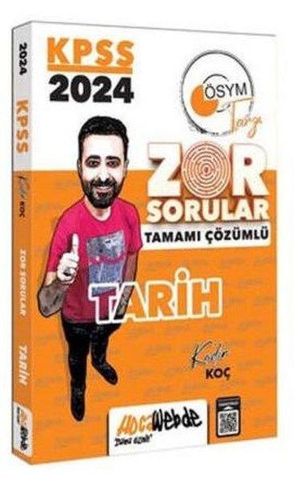 2024 KPSS Genel Kültür Tarih Tamamı Çözümlü Zor Sorular - Hoca Webde Yayınları - Image 1